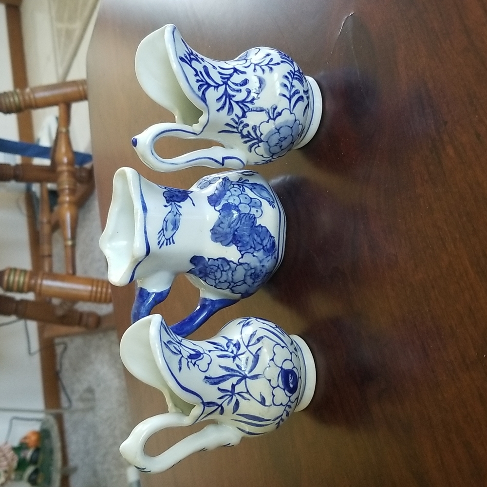 Three Small Vintage Pitchers